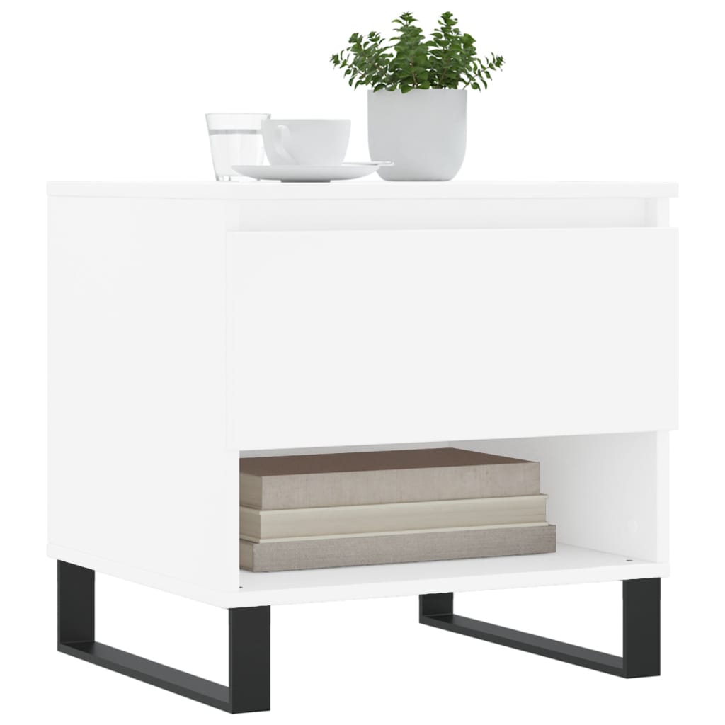Coffee Table White 50x46x50 cm Engineered Wood