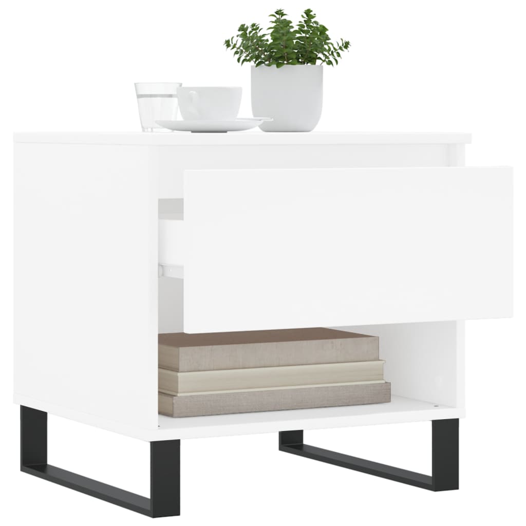 Coffee Table White 50x46x50 cm Engineered Wood