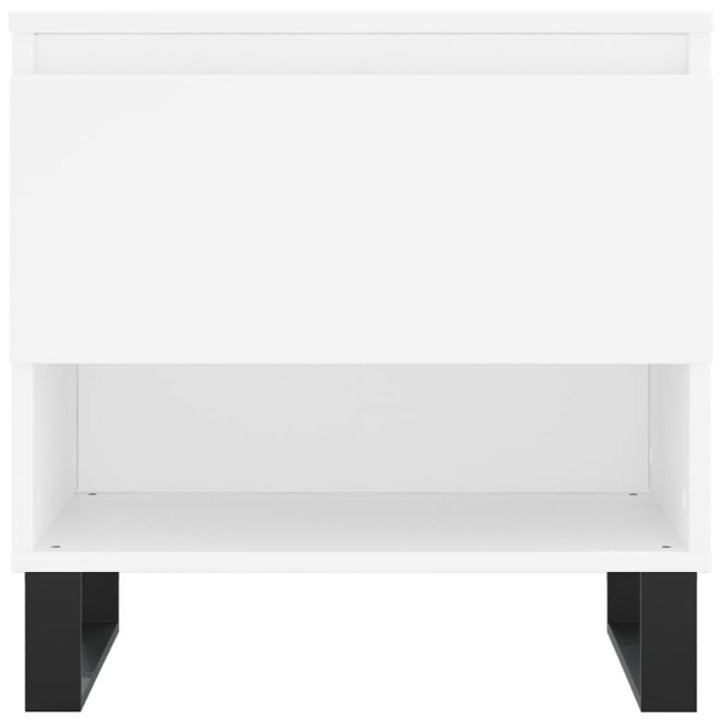 Coffee Table White 50x46x50 cm Engineered Wood