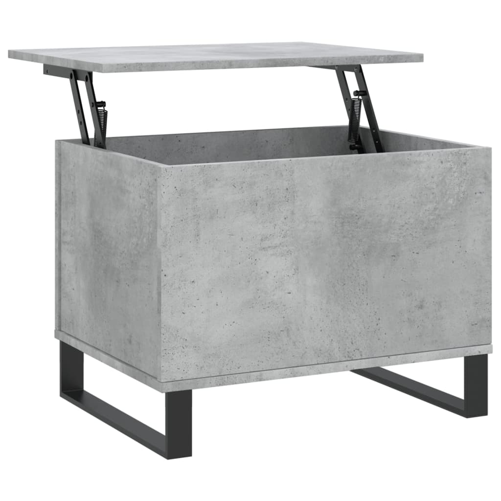 Coffee Table Concrete Grey 60x44.5x45 cm Engineered Wood