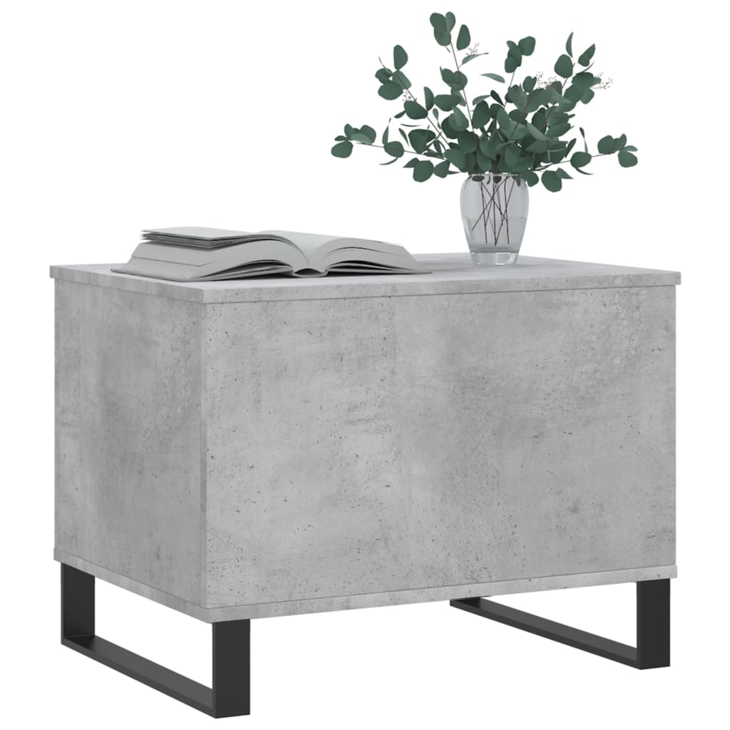 Coffee Table Concrete Grey 60x44.5x45 cm Engineered Wood