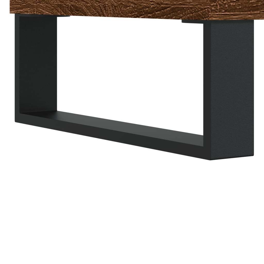Coffee Table Smoked Oak 60x44.5x45 cm Engineered Wood