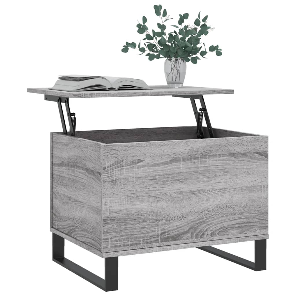 Coffee Table Grey Sonoma 60x44.5x45 cm Engineered Wood