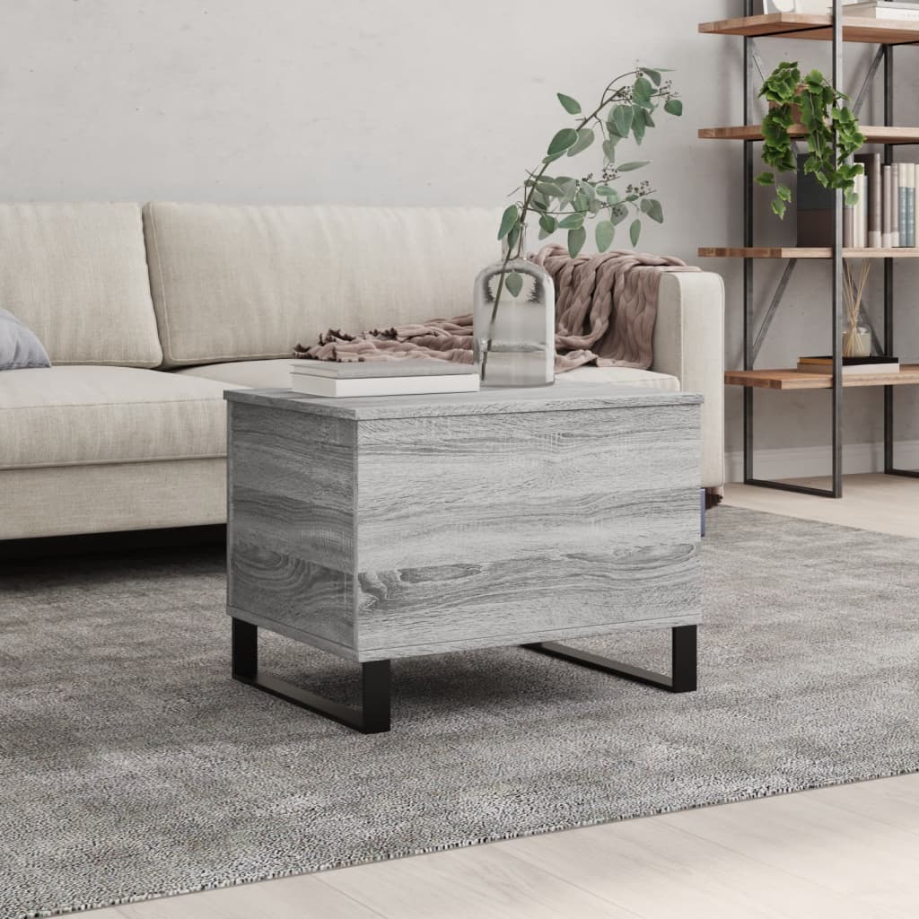 Coffee Table Grey Sonoma 60x44.5x45 cm Engineered Wood