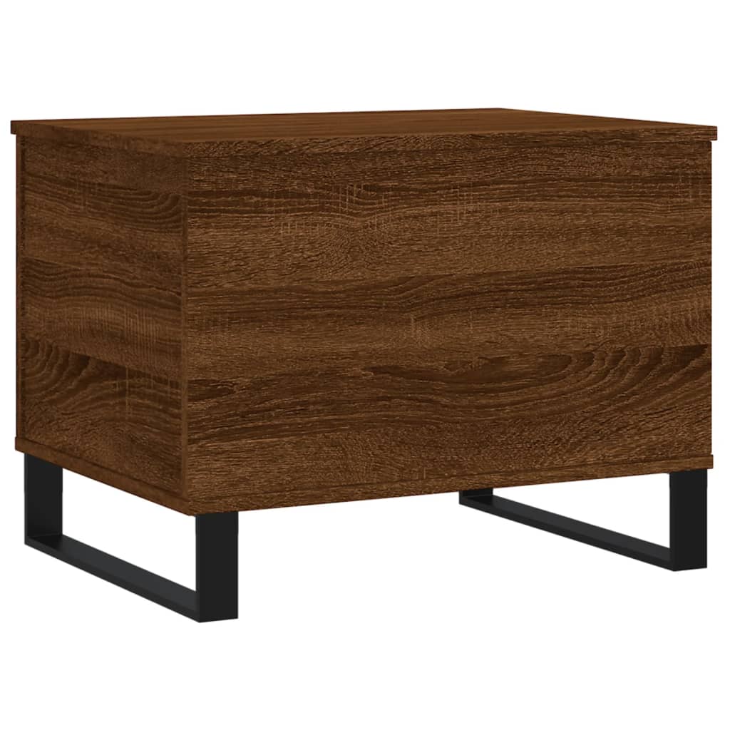 Coffee Table Brown Oak 60x44.5x45 cm Engineered Wood