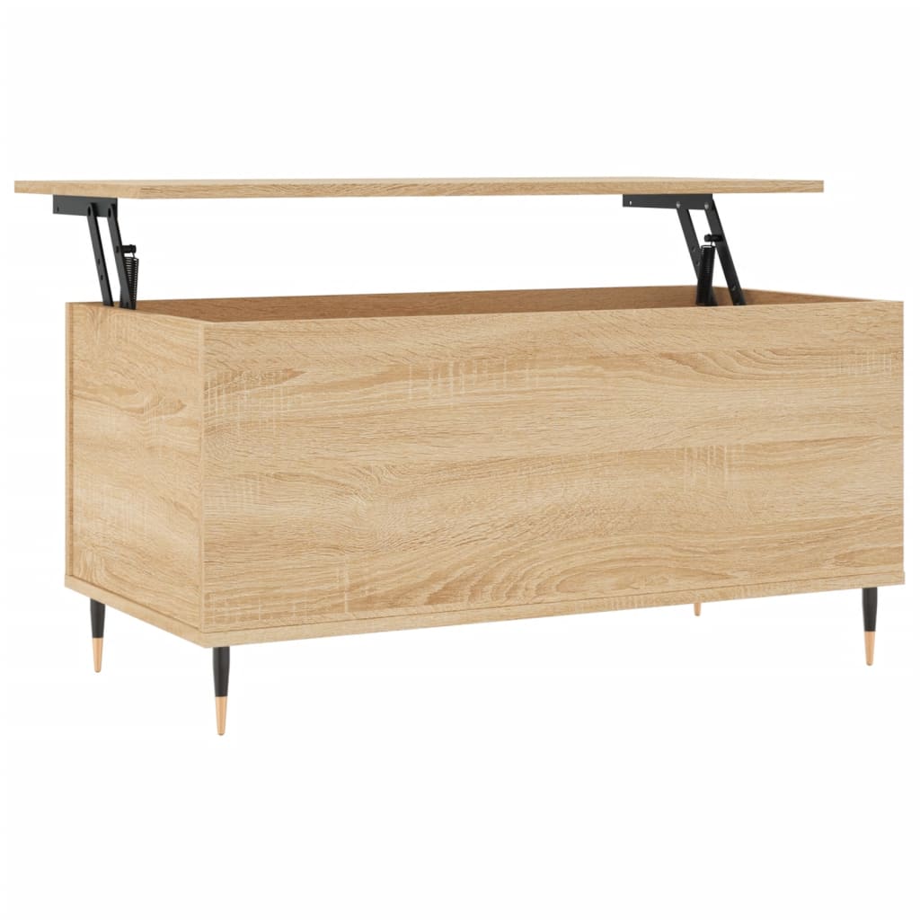 Coffee Table Sonoma Oak 90x44.5x45 cm Engineered Wood