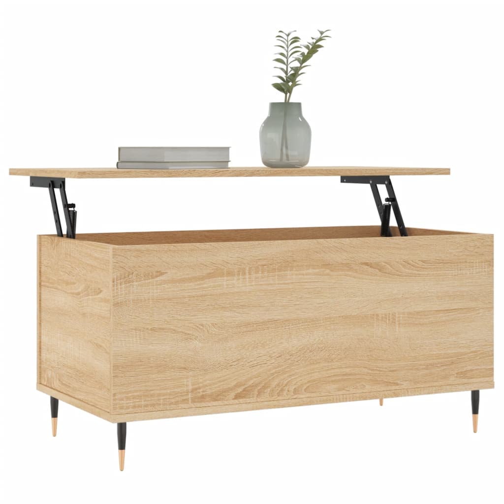 Coffee Table Sonoma Oak 90x44.5x45 cm Engineered Wood