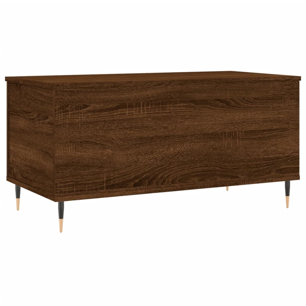 Coffee Table Brown Oak 90x44.5x45 cm Engineered Wood