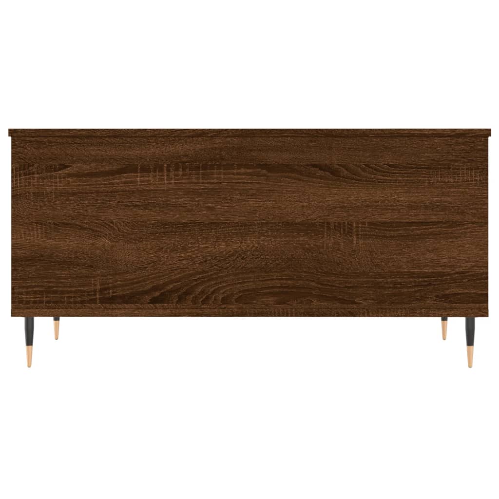 Coffee Table Brown Oak 90x44.5x45 cm Engineered Wood