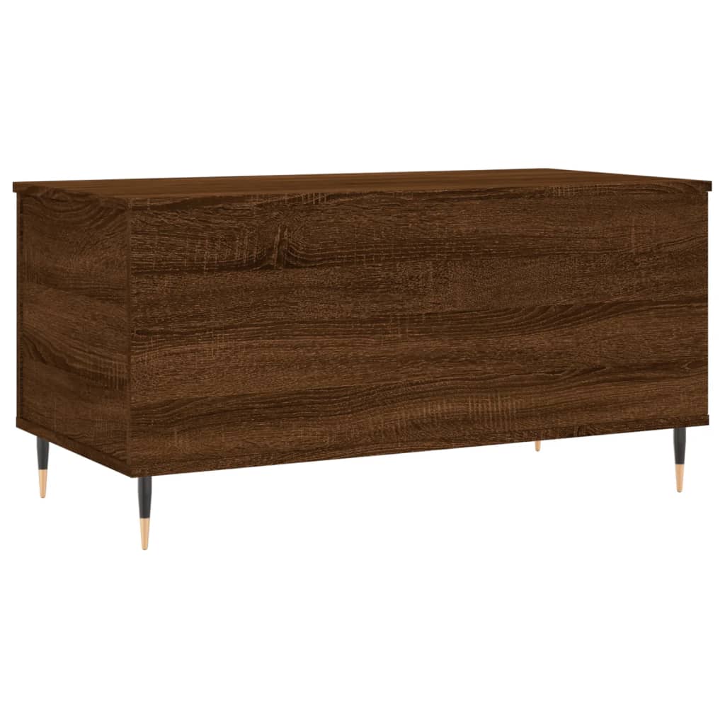 Coffee Table Brown Oak 90x44.5x45 cm Engineered Wood