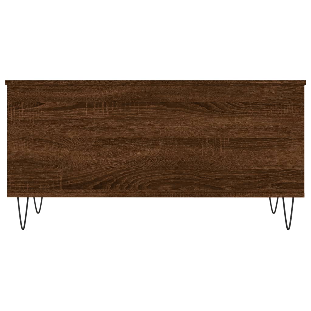 Coffee Table Brown Oak 90x44.5x45 cm Engineered Wood