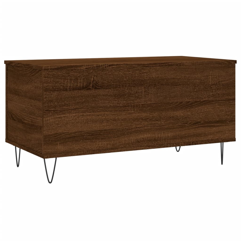 Coffee Table Brown Oak 90x44.5x45 cm Engineered Wood
