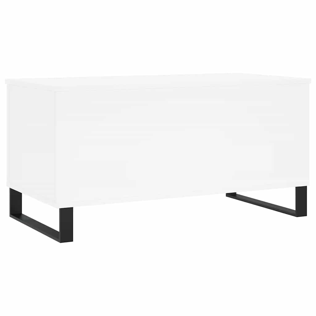 Coffee Table White 90x44.5x45 cm Engineered Wood