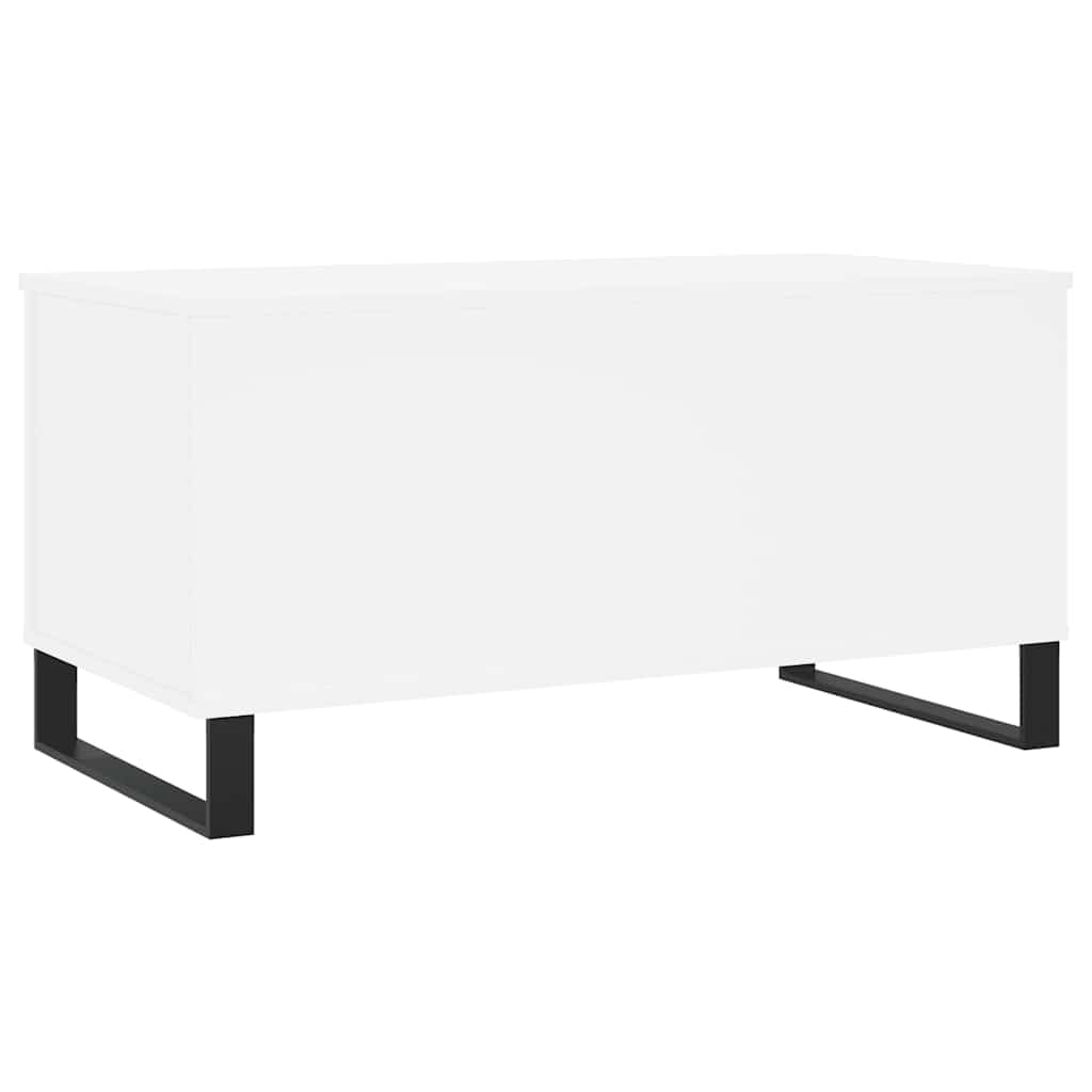 Coffee Table White 90x44.5x45 cm Engineered Wood