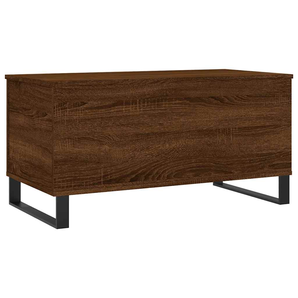 Coffee Table Brown Oak 90x44.5x45 cm Engineered Wood