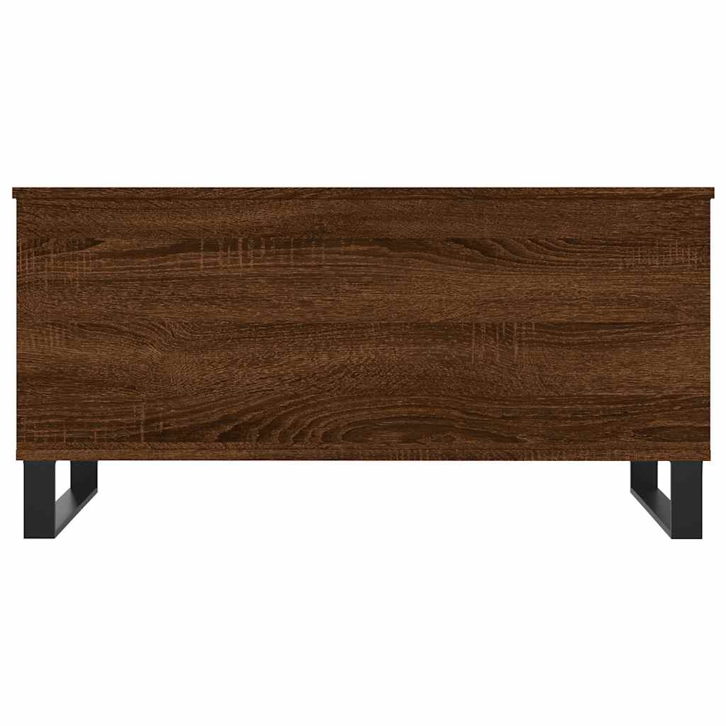 Coffee Table Brown Oak 90x44.5x45 cm Engineered Wood