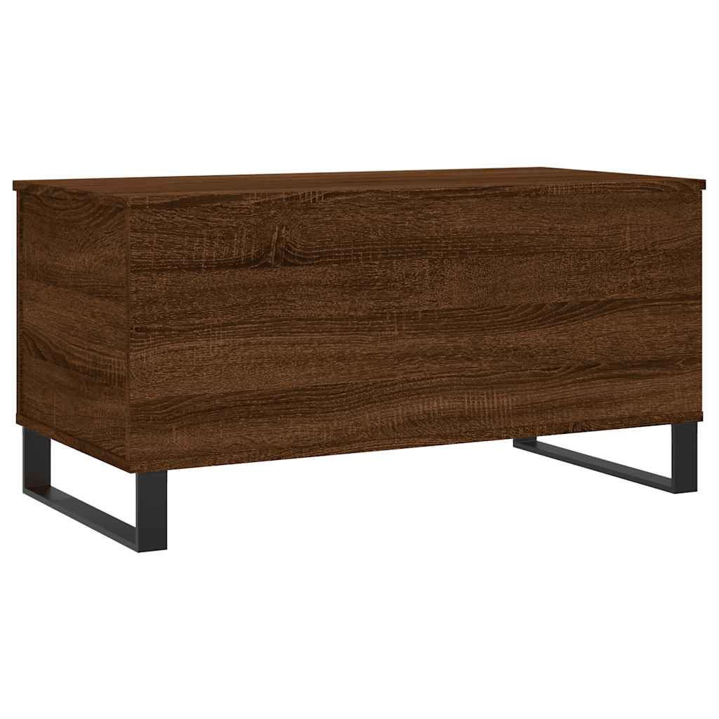 Coffee Table Brown Oak 90x44.5x45 cm Engineered Wood