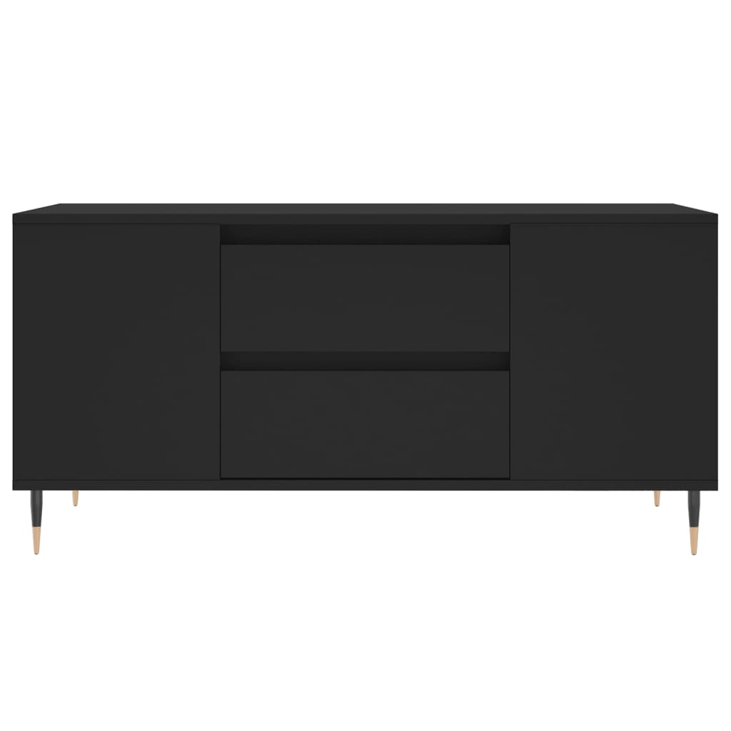 Coffee Table Black 102x44.5x50 cm Engineered Wood