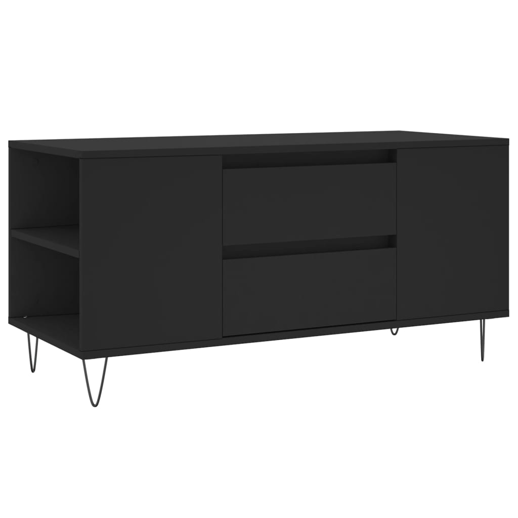 Coffee Table Black 102x44.5x50 cm Engineered Wood