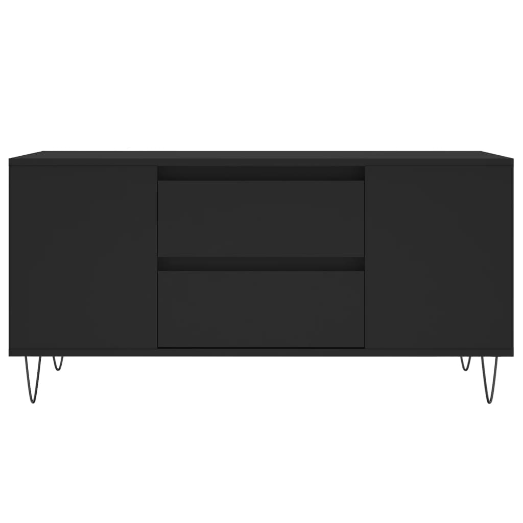 Coffee Table Black 102x44.5x50 cm Engineered Wood