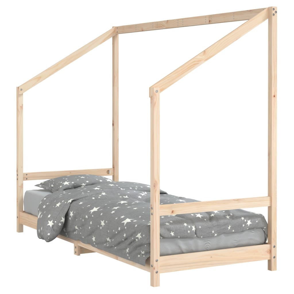 Solid Pine Kids Bed Frame - 80x200 cm Sturdy & Stylish