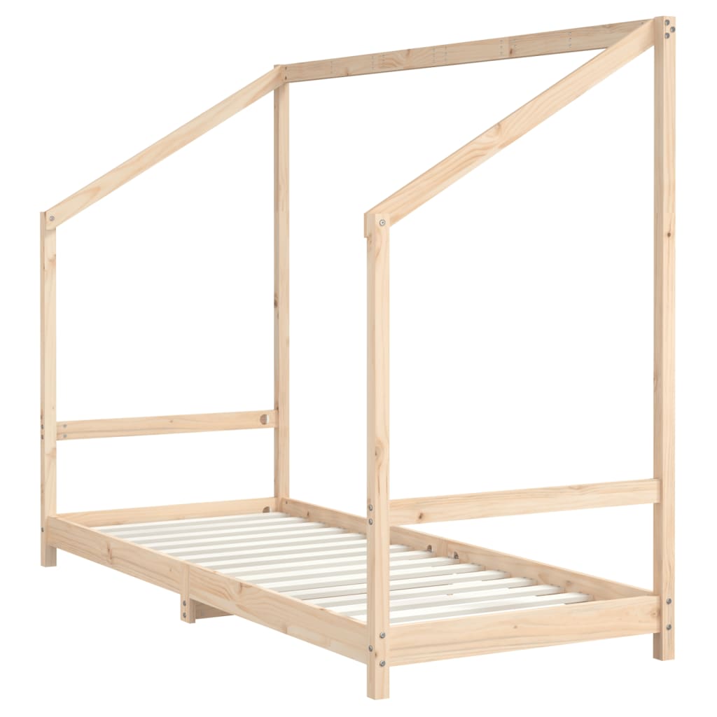 Solid Pine Kids Bed Frame - 80x200 cm Sturdy & Stylish