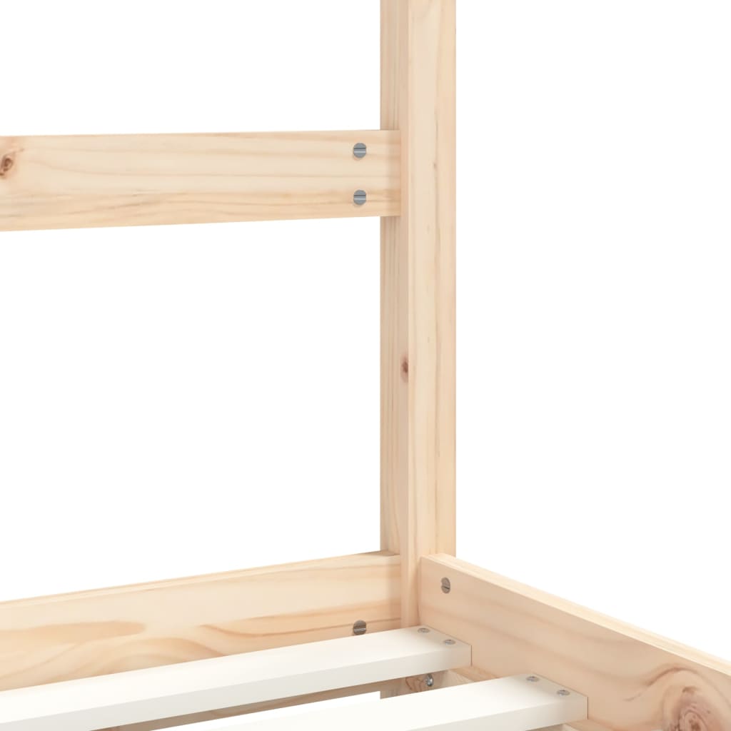 Solid Pine Kids Bed Frame - 80x200 cm Sturdy & Stylish