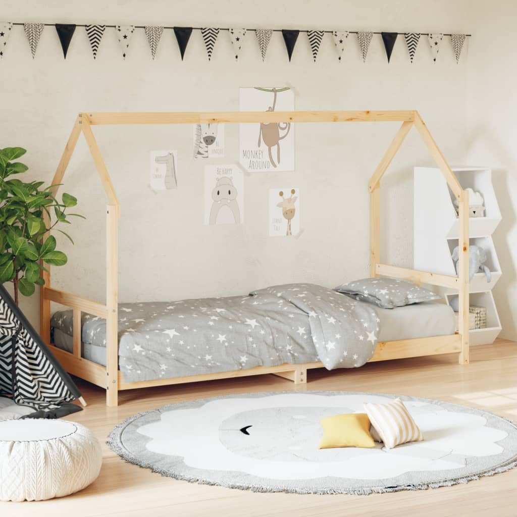 Solid Pine Kids Bed Frame 80x200 cm - Durable & Stylish