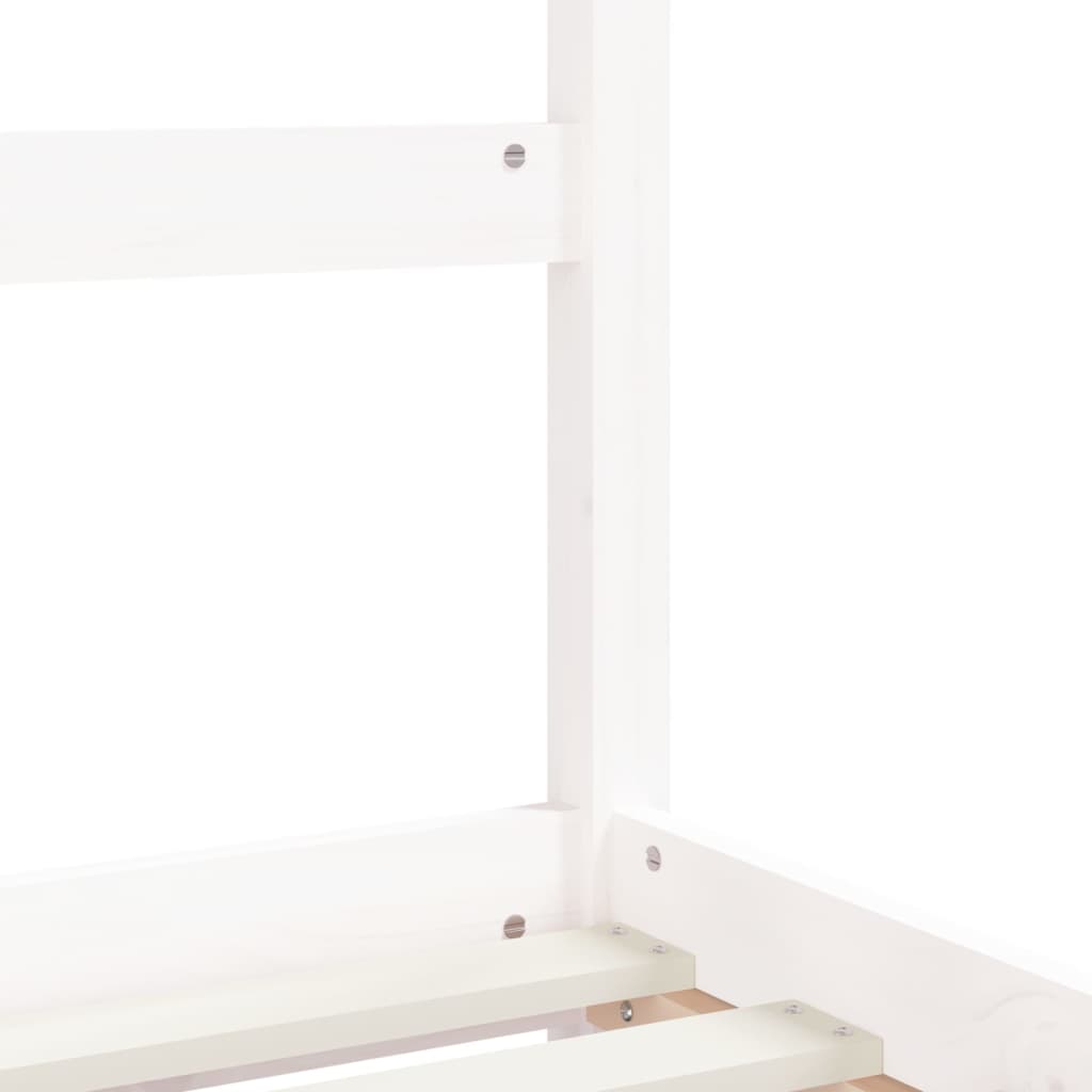 Solid Pine White Kids Bed Frame 80x200 cm - Durable and Stylish