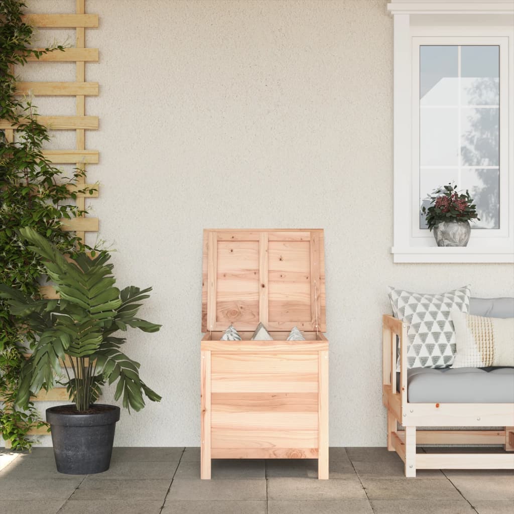 Compact Fir Wood Garden Storage Box 50x49x56.5 cm - Solid & Stylish