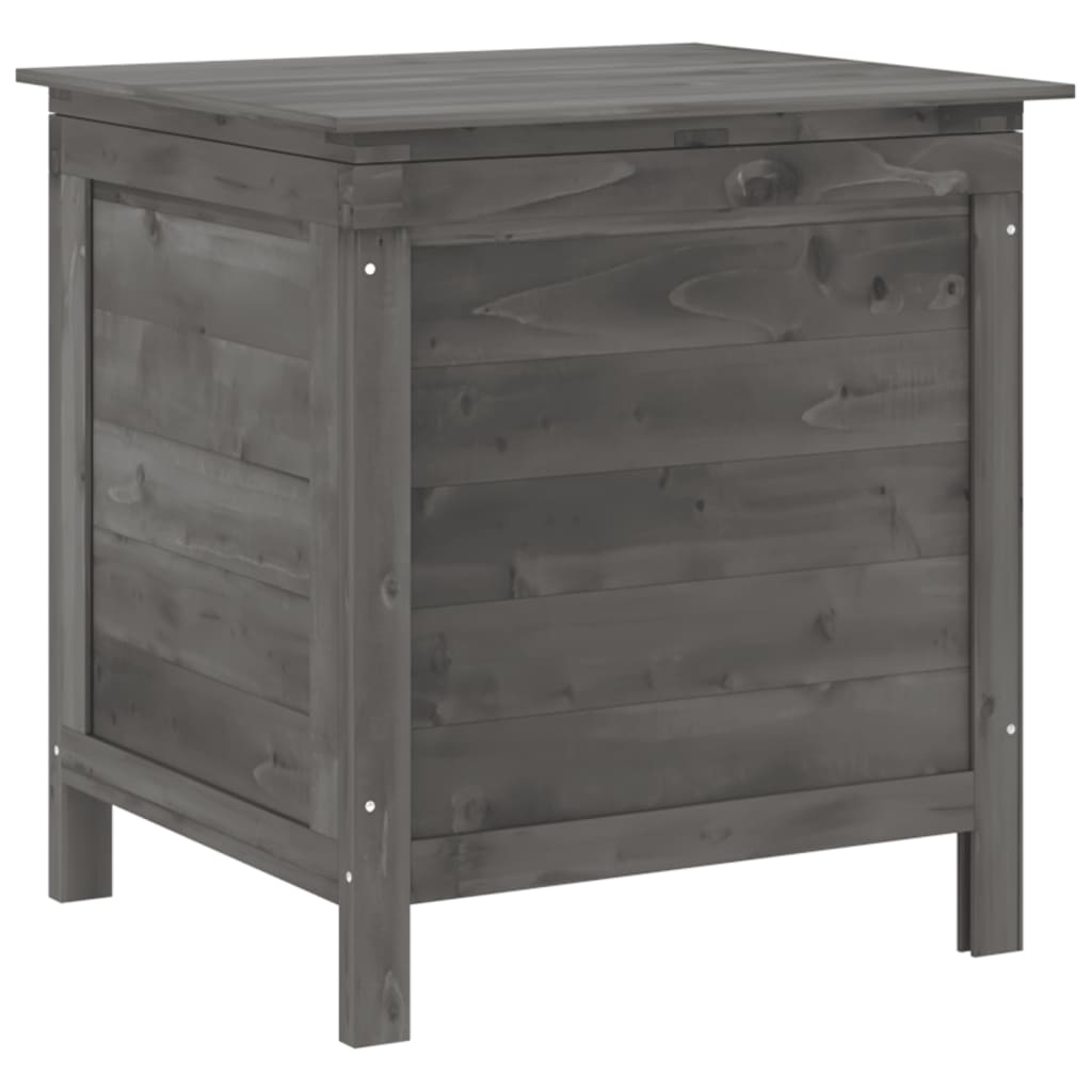 Solid Fir Garden Storage Box Anthracite 50x49x56.5 cm