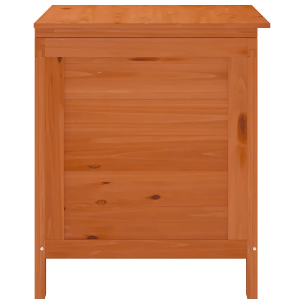 Solid Wood Fir Garden Storage Box - Brown 50x49x56.5 cm
