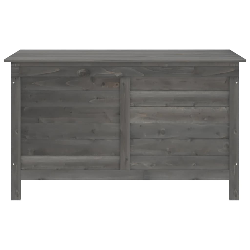 Anthracite Solid Fir Wood Garden Storage Box 99x49.5x58.5 cm