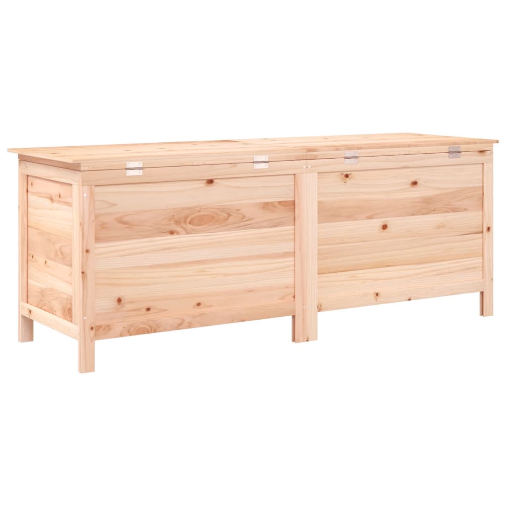 Solid Wood Fir Garden Storage Box 150x50x56.5 cm - Durable & Elegant
