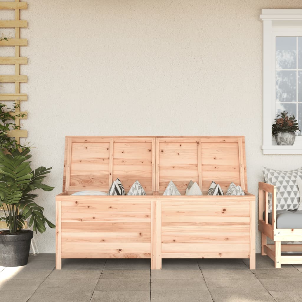 Solid Wood Fir Garden Storage Box 150x50x56.5 cm - Durable & Elegant