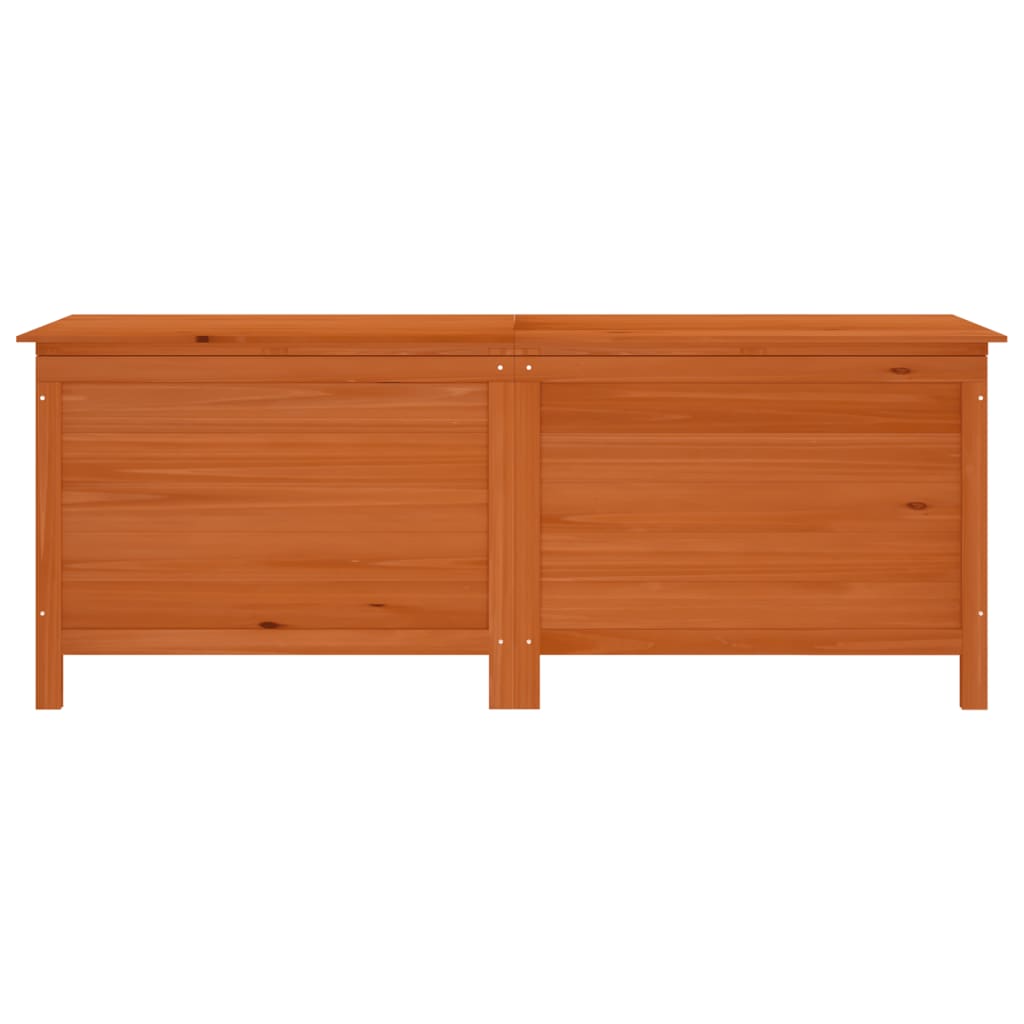 Brown Solid Wood Fir Garden Storage Box 150x50x56.5 cm