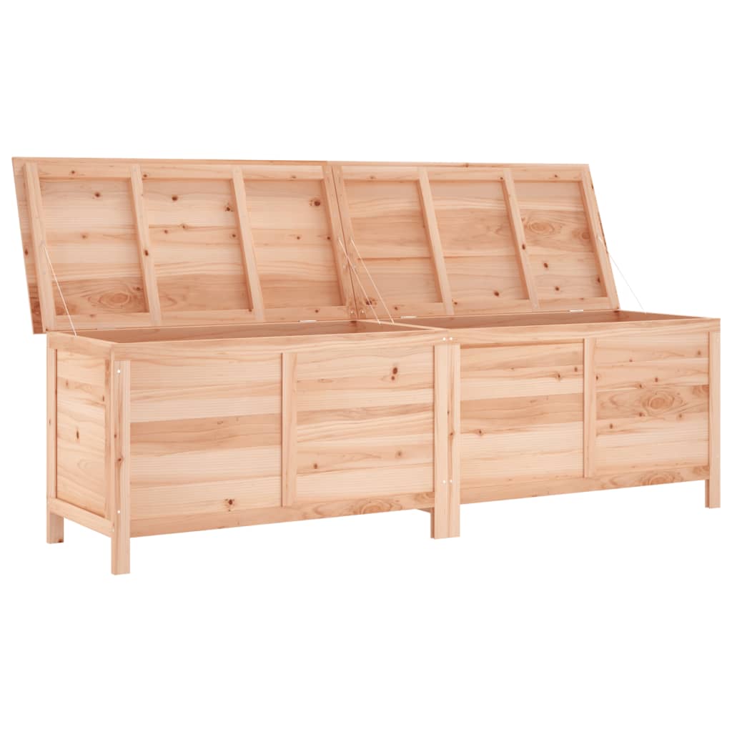 Solid Wood Fir Garden Storage Box - 198.5x50x56.5 cm Durable Design