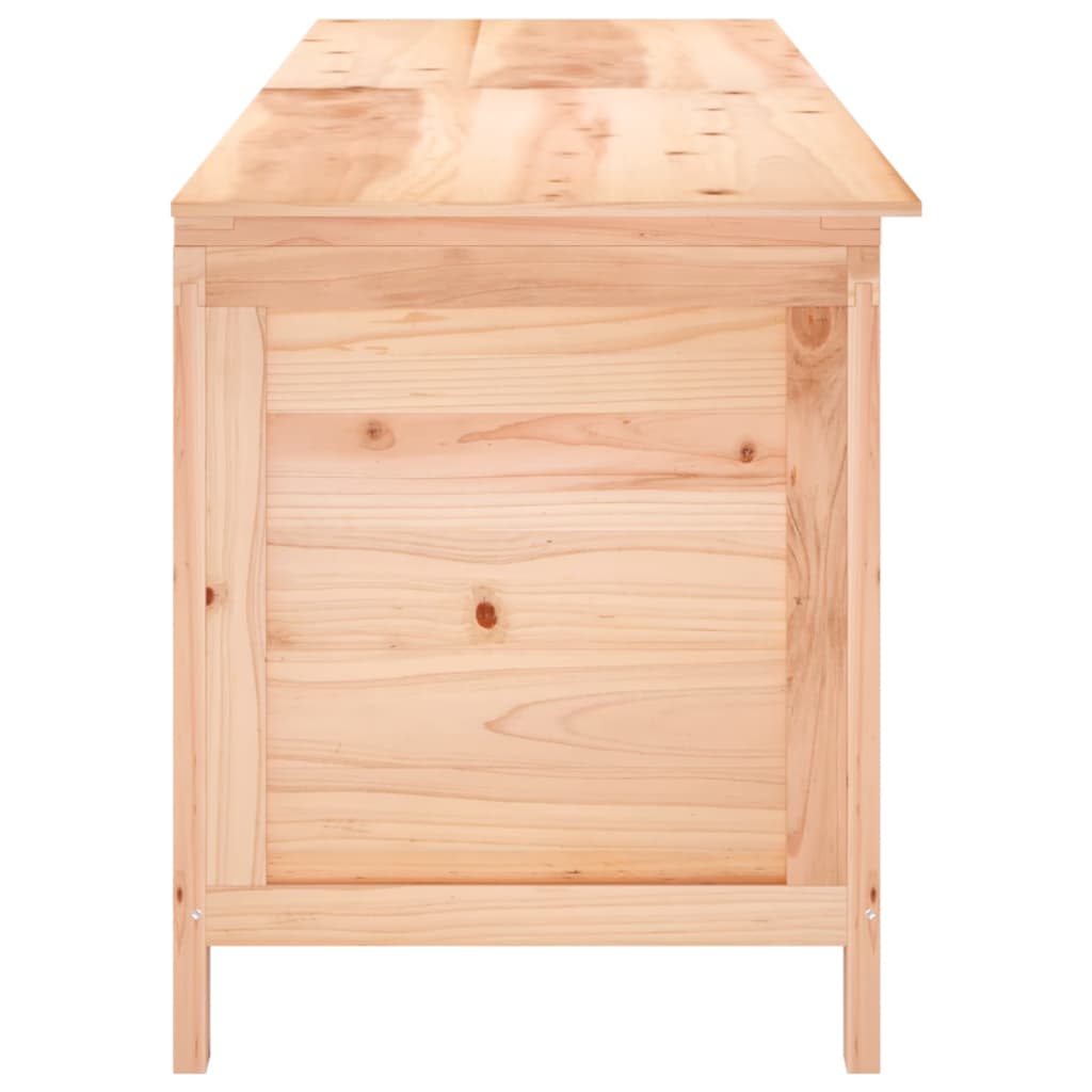 Solid Wood Fir Garden Storage Box - 198.5x50x56.5 cm Durable Design