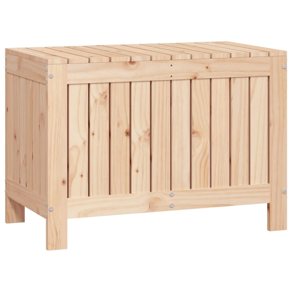 Solid Pine Garden Storage Box 76x42.5x54 cm - Durable Wood Solution