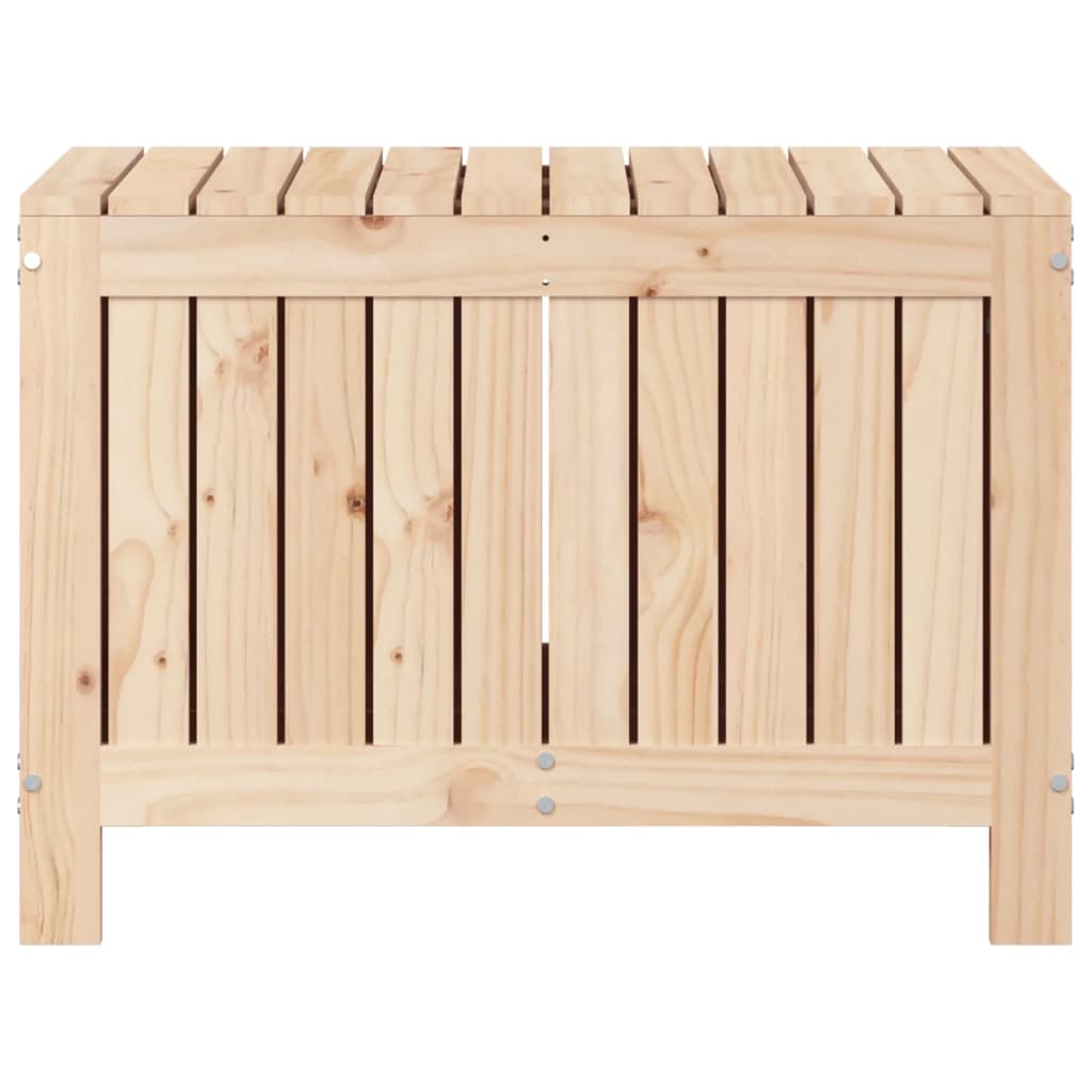 Solid Pine Garden Storage Box 76x42.5x54 cm - Durable Wood Solution