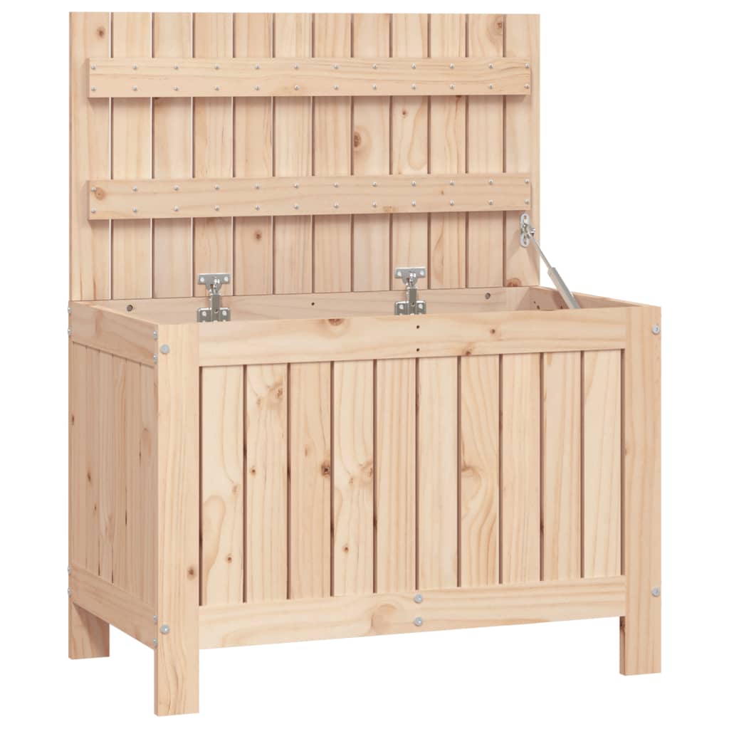 Solid Pine Garden Storage Box 76x42.5x54 cm - Durable Wood Solution