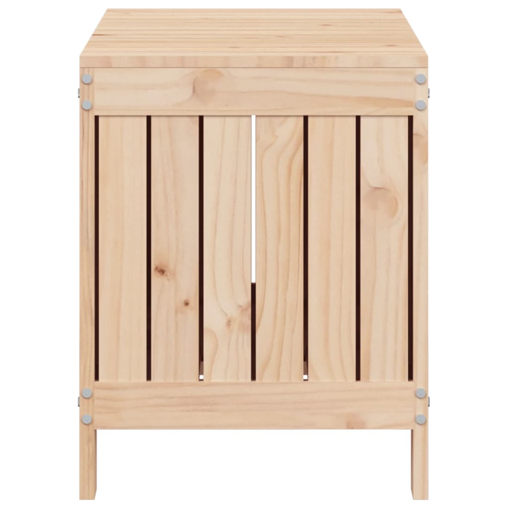 Solid Pine Garden Storage Box 76x42.5x54 cm - Durable Wood Solution