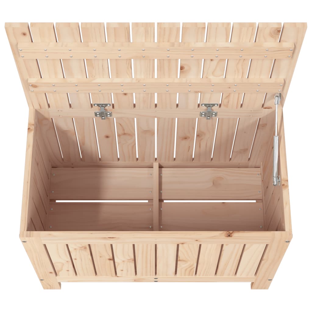 Solid Pine Garden Storage Box 76x42.5x54 cm - Durable Wood Solution