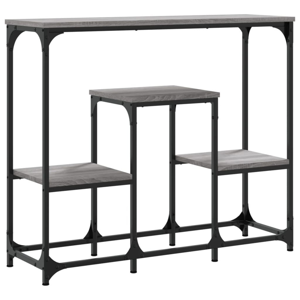 Sonoma Grey Console Table - 89.5x28x76 cm, Engineered Wood