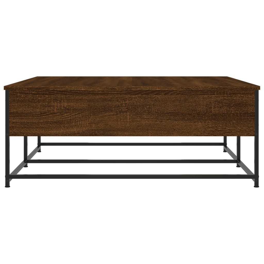 Coffee Table Brown Oak 100x99x40 cm Engineered Wood