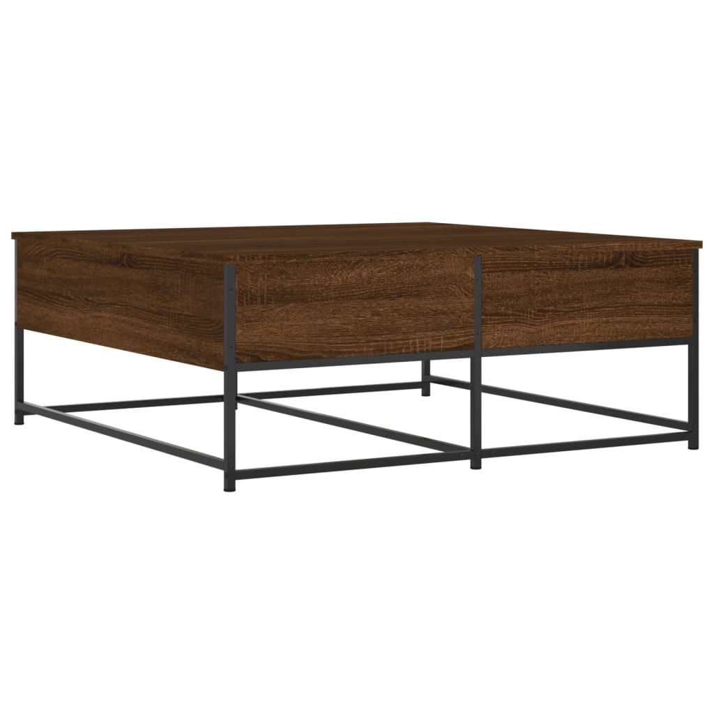 Coffee Table Brown Oak 100x99x40 cm Engineered Wood