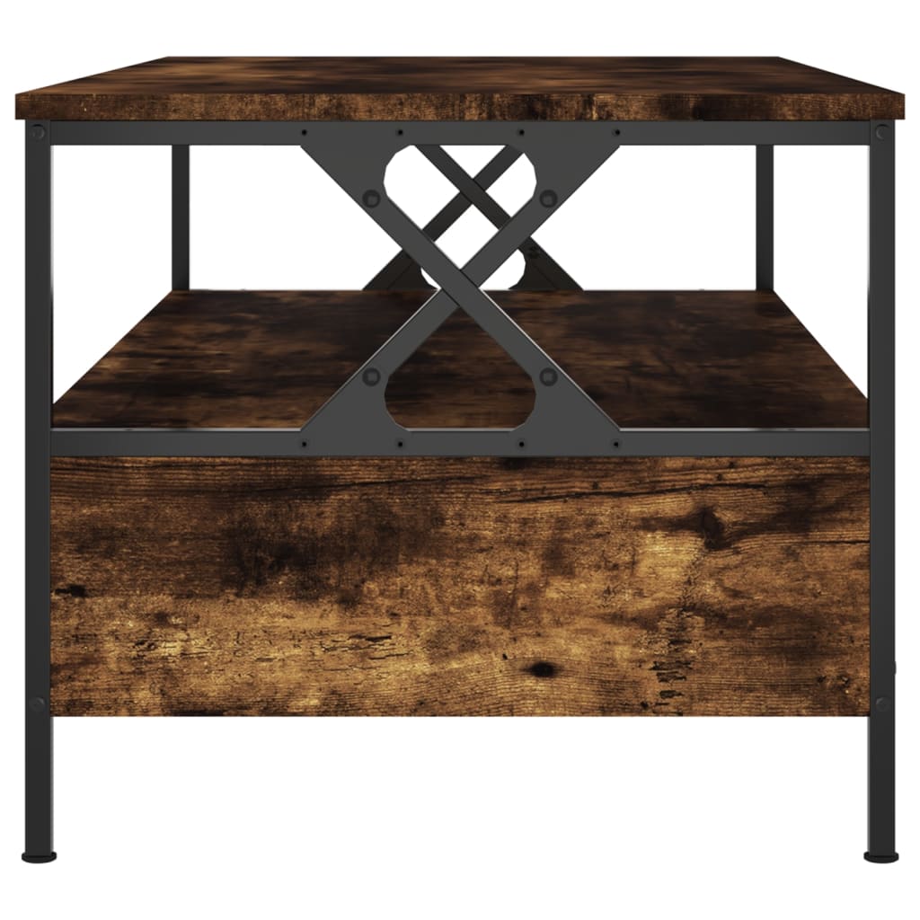 Coffee Table Smoked Oak 100x51x45 cm Engineered Wood
