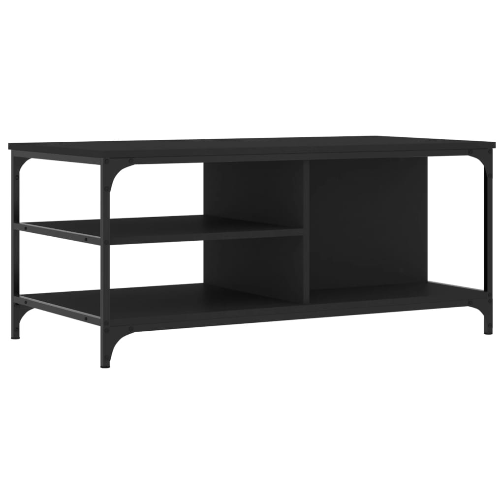 Coffee Table Black 100x50x45 cm Engineered Wood