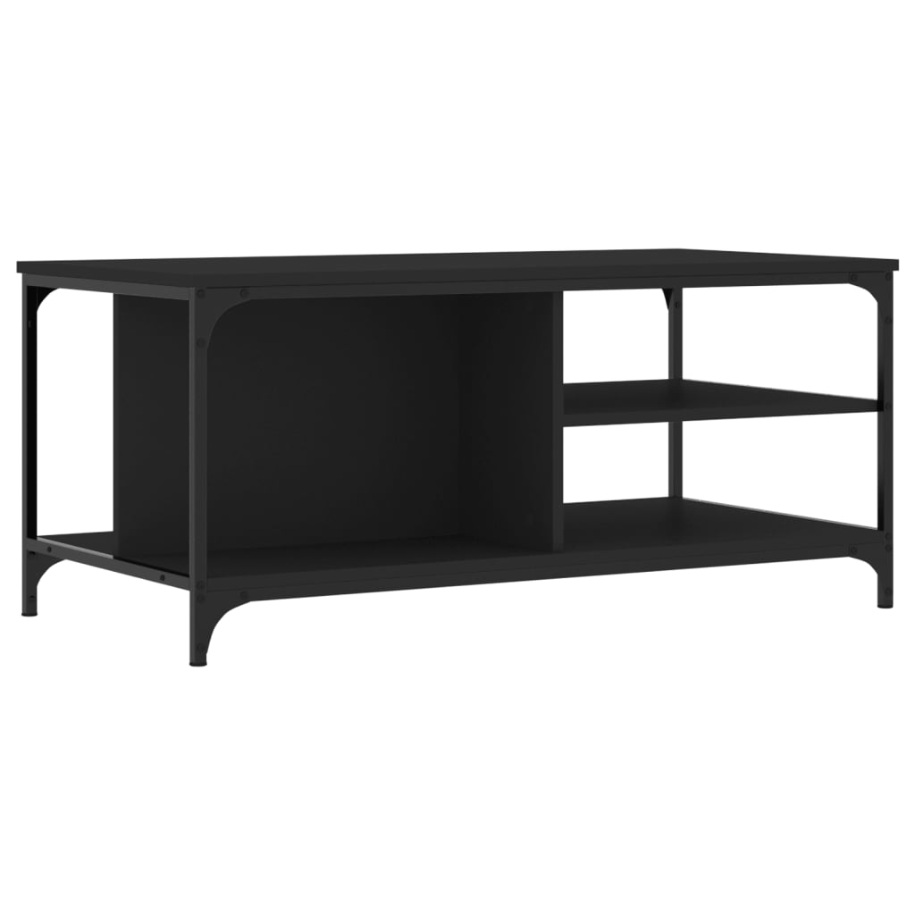 Coffee Table Black 100x50x45 cm Engineered Wood