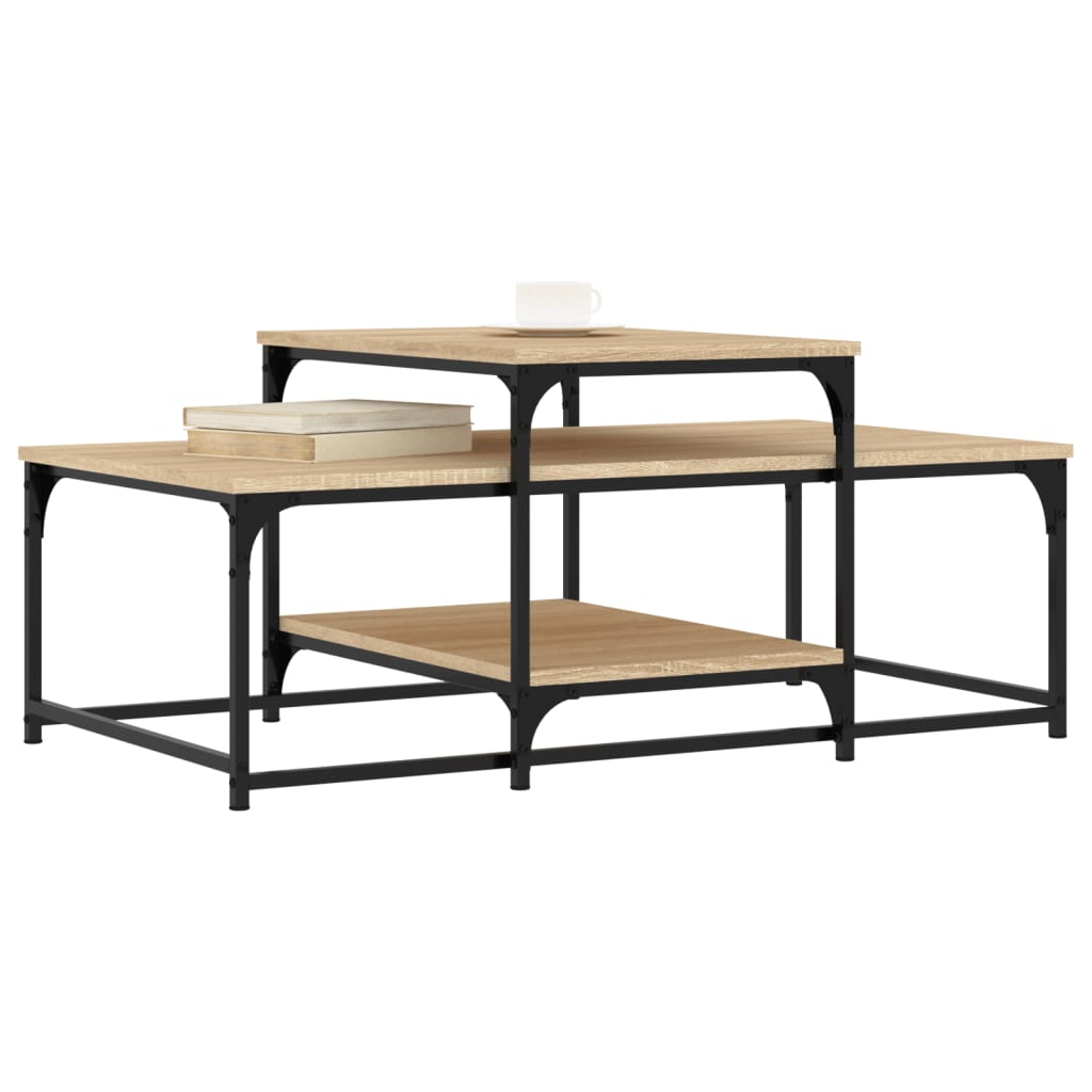 Coffee Table Sonoma Oak 102x60x45 cm Engineered Wood